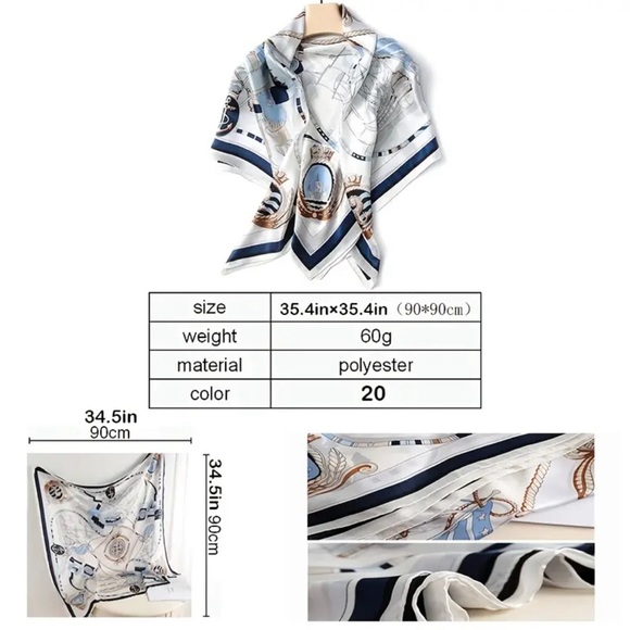 Free with $50 purchase Satin Scarf - Picture 2 of 3